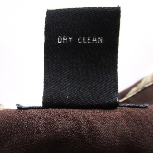 Bob Mackie Studio Women Blouse/Top Leopard Print Chiffon Ruffles Lined Sheer - Picture 4 of 14